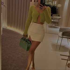 Green Long Sleeve Top Medium